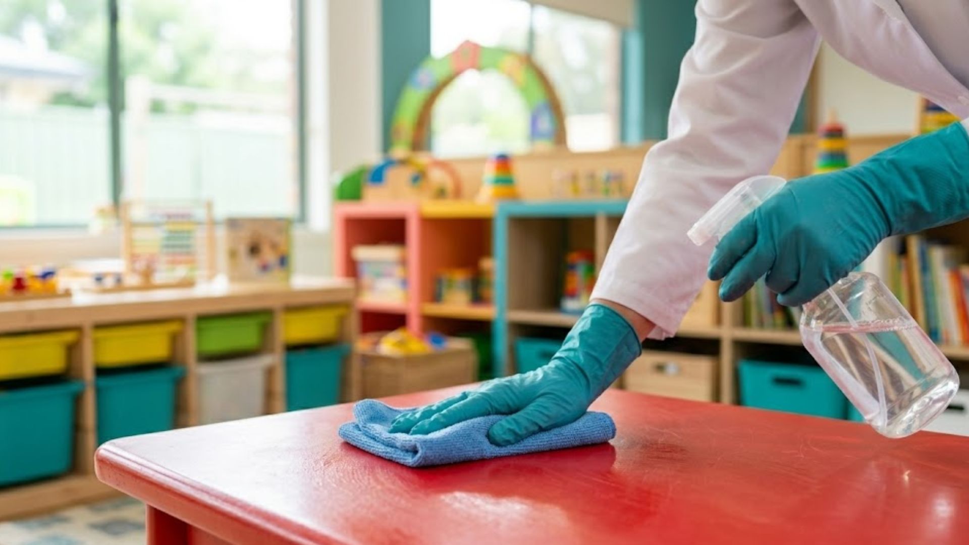Clean childcare playroom and activity area after Golden Star Childcare Cleaning — Melbourne